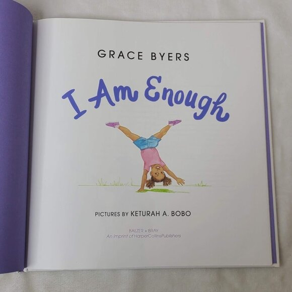 I Am Enough Grace Byers 2018 Hardcover Children's Picture Book HarperCollins - Picture 4 of 10